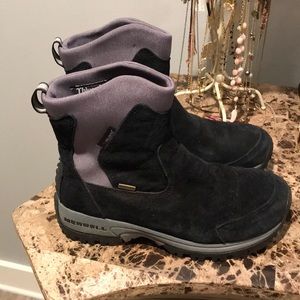 Black Merrell waterproof boots